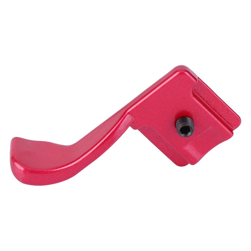 Aluminum Alloy Finger Thumb Grip Hot Shoe Mount Holder Bracket for Fuji X100 X100S X E1(red)