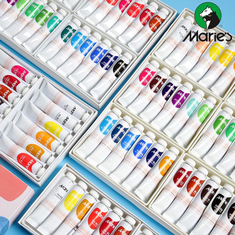 Mali Gouache-Farben-Set - 5ml & 12ml Tuben, in einer Box für Anfänger