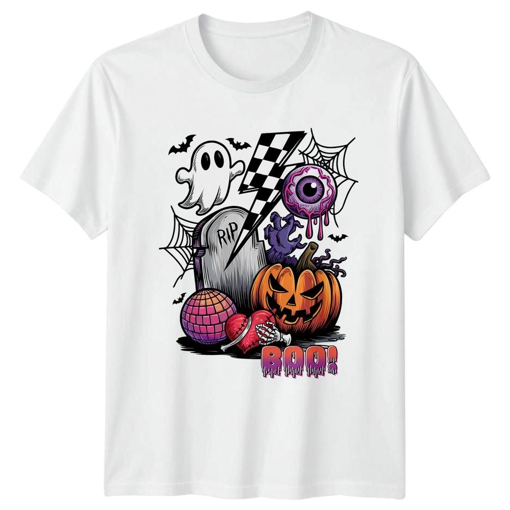 Boo TShirt Spooky Retro Halloween Gift For Him And Her S