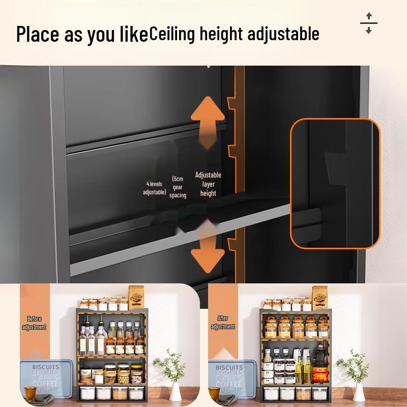 3-Tier Modern Countertop Spice Rack