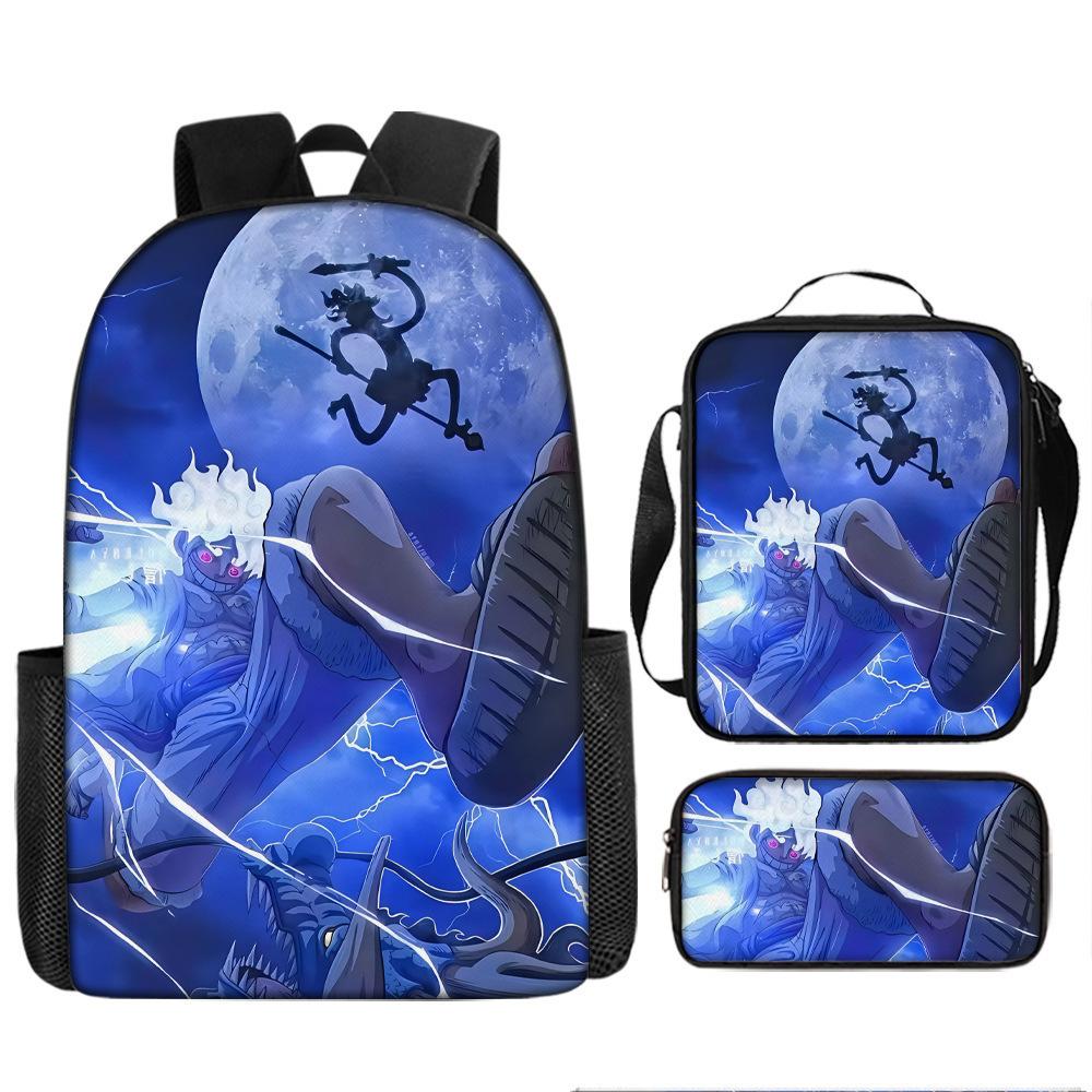 One Piece One Piece School Bag Luffinica Nautical King Student School Bag Backpack Set