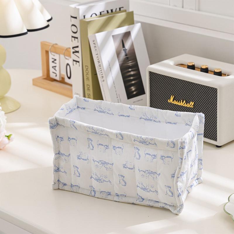 2025 INS Fabric Clothing Storage Basket Underwear Storage Box Home Wardrobe Drawer Type Foldable Storage Box