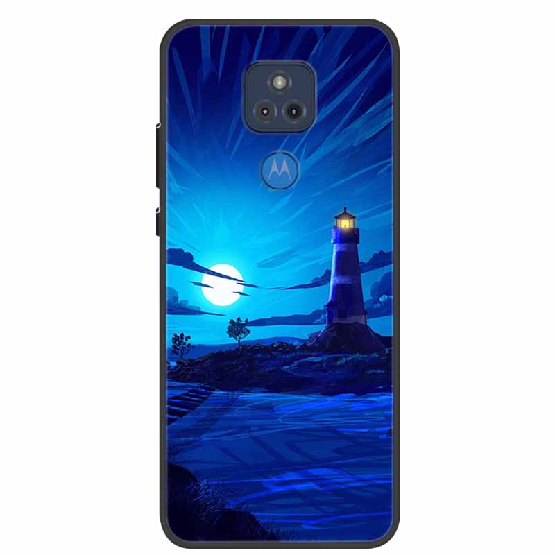 For Moto E7 Plus Case Bumper Silicone TPU Soft Phone Cover Case For Motorola E7 Plus Cartoon Funda E 7 Plus Shockproof Coque