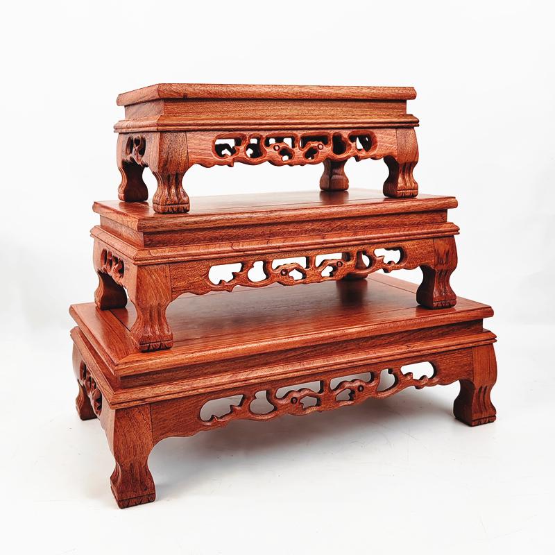 Karin Solid Wood Handicraft Stand for Vase, Pot, Bonsai, or Teapot Ornament