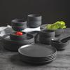 Nordic Ceramic Rice Bowl and Plate Set - Customizable LOGO Tableware