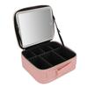 Portable LED Makeup Bag Multipurpose Stylish Large Capacity 3 Color Lights Dimmable Travel Makeup Bag with LED Mirror