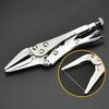 Industrial Grade C-Type Auto-Locking Pliers - Round Straight Pointed Jaw Quick-Sealing Fixing Pliers