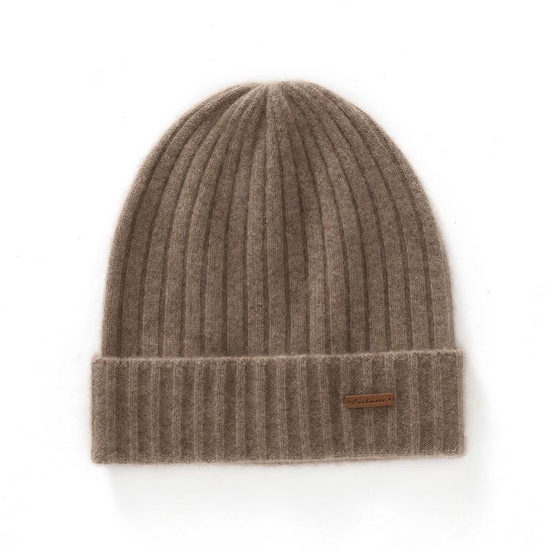 Unisex Thickened Ribbed Cashmere Hat - Autumn/Winter Fashionable Knitted Turban
