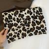 Lightweight Leopard Print Scarf Cashmere Blend Winter Shawl Trendy Imitation Wool Scarf  Unisex