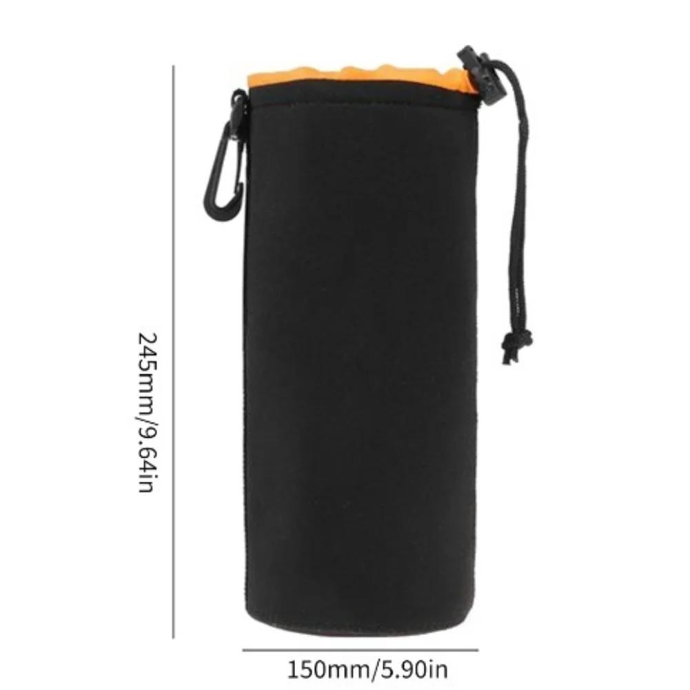 Lens Pouch Camera Lens Bag Waterproof Soft Neoprene Camera Lens Pouch Fleece Bag Drawstring Protector Case S/M/L/XL Optional