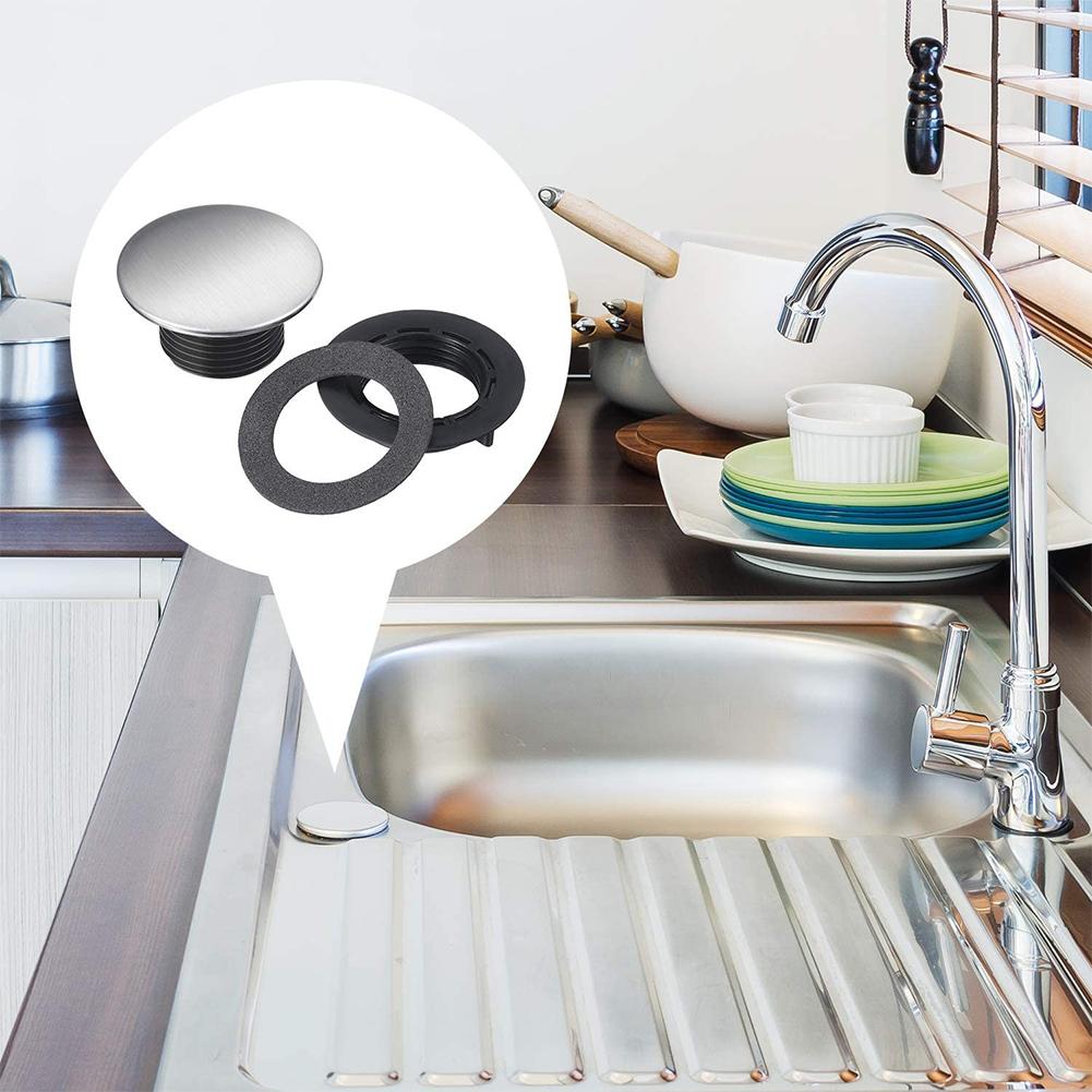Sink Cover Sink Tap Hole Stainless Steel Stopper 45mm