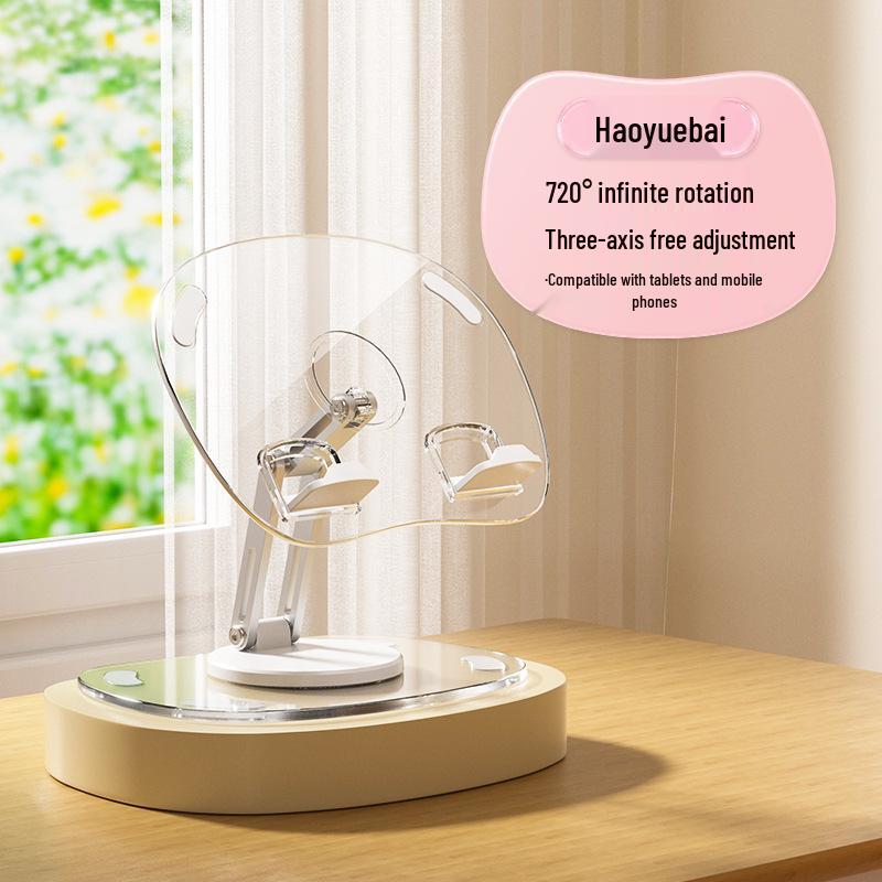 Adjustable Folding Tablet & Phone Stand for Desktops – Ideal for Multi-Use and Live Streaming