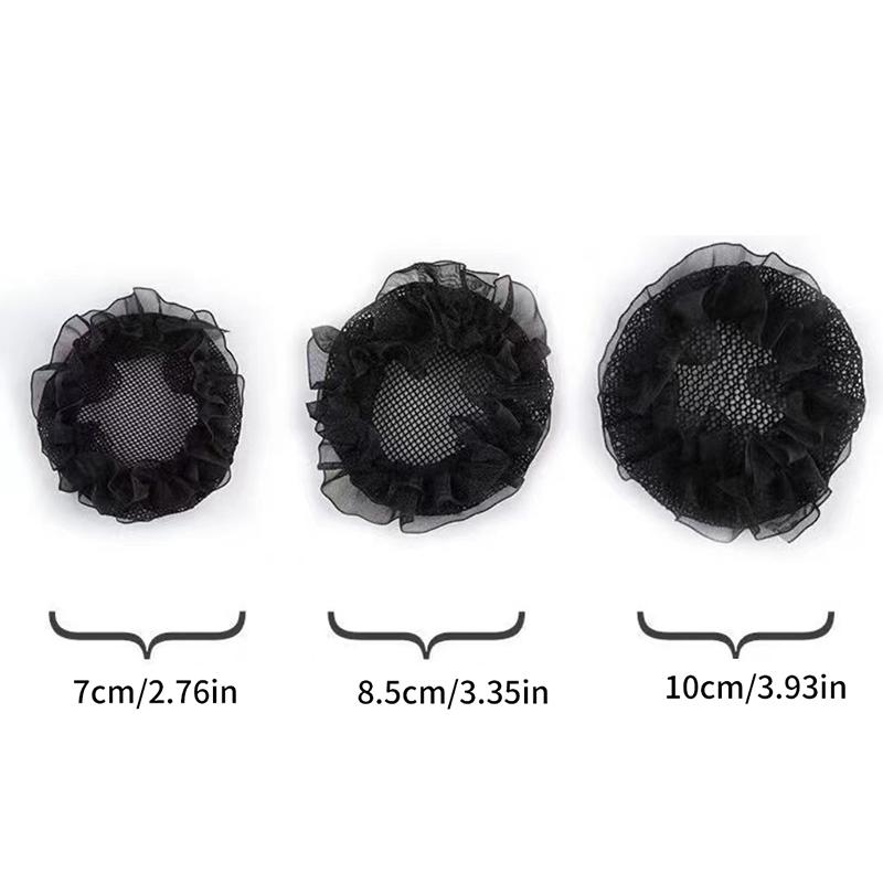 Filet à chignon Snood pour femmes Filet à cheveux Danse ballet Patinage Crochet Strass Accessoires de coiffure