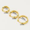4pcs/lot 14K 18K Gold Plated Round Simple Classic Open Earing Hook Pendant Decorate Loop For Jewelry Making Crafts Accessories