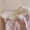 Women's Cotton Pajama Set: Long Sleeve, Lace Trim, Long Pants, Chest Pads, Sexy Style for Spring, Autumn, Winter.
