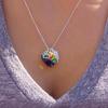 Crystal Pendant Necklace Rainbows Bridge Necklace Pet Loss Sympathy Gift