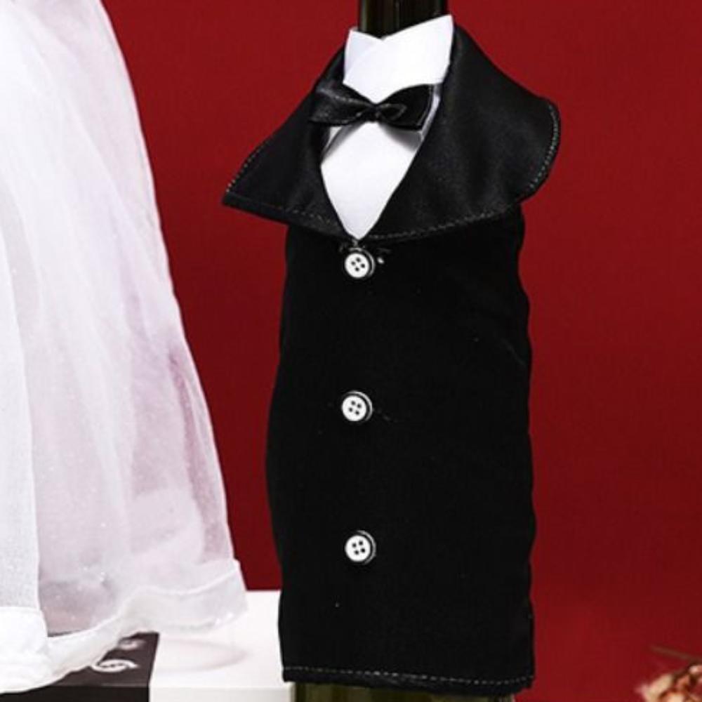 Exquisite Wedding Wine Bottle Cover Ceremonial Dress Wine Bottle Bag Restaurant Bar Holiday