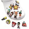 One Piece Cartoon Character Crocs Shoe Charms - Soft Rubber Decorative Accessories
