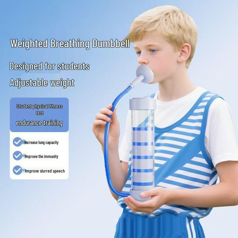 Cross-Border Fitness Equipment: Portable Abdominal Breathing Dumbbells & Lung Trainer