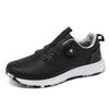 Waterproof Golf Shoes Professional Golfer Sport Sneakers Men Golf Turf Sneakers Grass Golfing Comfortable Walking Footwear Black