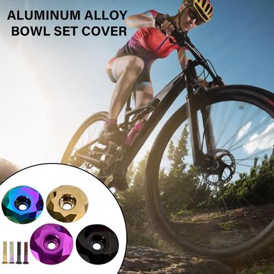 Aluminum Alloy Bicycles Headset Top Cap with Screw Light Weight Mountain Bike Stem Top Cap Cover Cycling Supplies