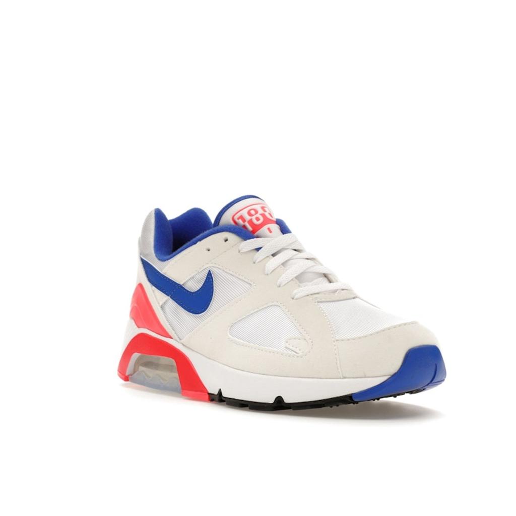 Nike Air Max 180 Ultramarine 2024 Unisex Sneakers White Solar-Red Black FJ9259-100
