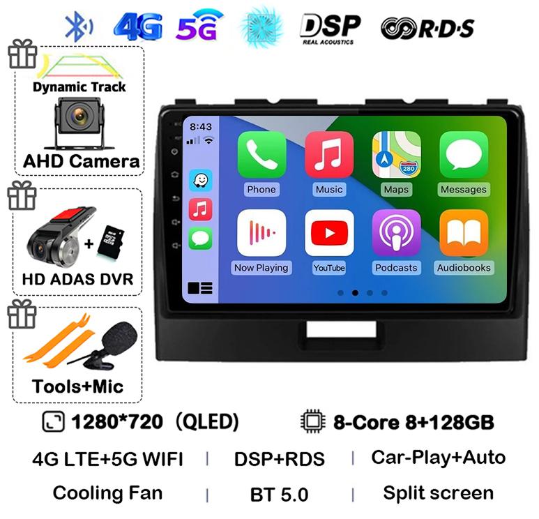 Android 14 Carplay For Suzuki Wagon R 2010 2011 2012 2013 2014 2015 2016 2017 2018 Car Radio Multimedia Video Player GPS Stereo