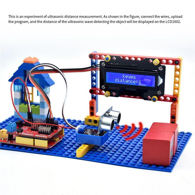 Ultrasonic Module For Arduino For Legos DIY Electronic Building Blocks Compatible Adapter