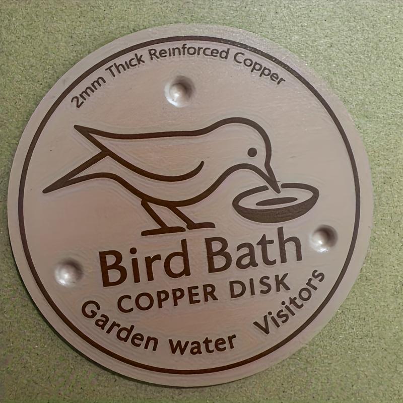 

1 шт. Медный поднос для купания птиц, Усиленная чистящая тарелка с тройной опорой для круглогодичной физической безопасности и очистки воды