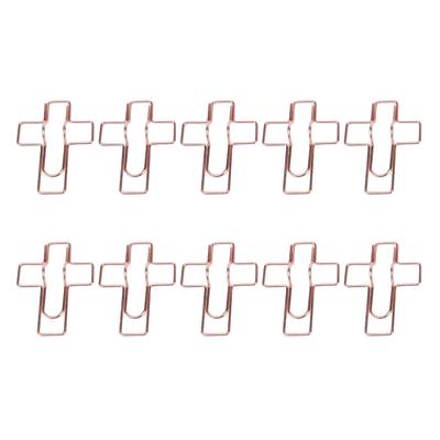 10 Peças Clipes de Caneta de Metal Porta-Canetas Clip de Papel para Cadernos Papéis Grampo de Aço Inoxidável Ouro Rosa
