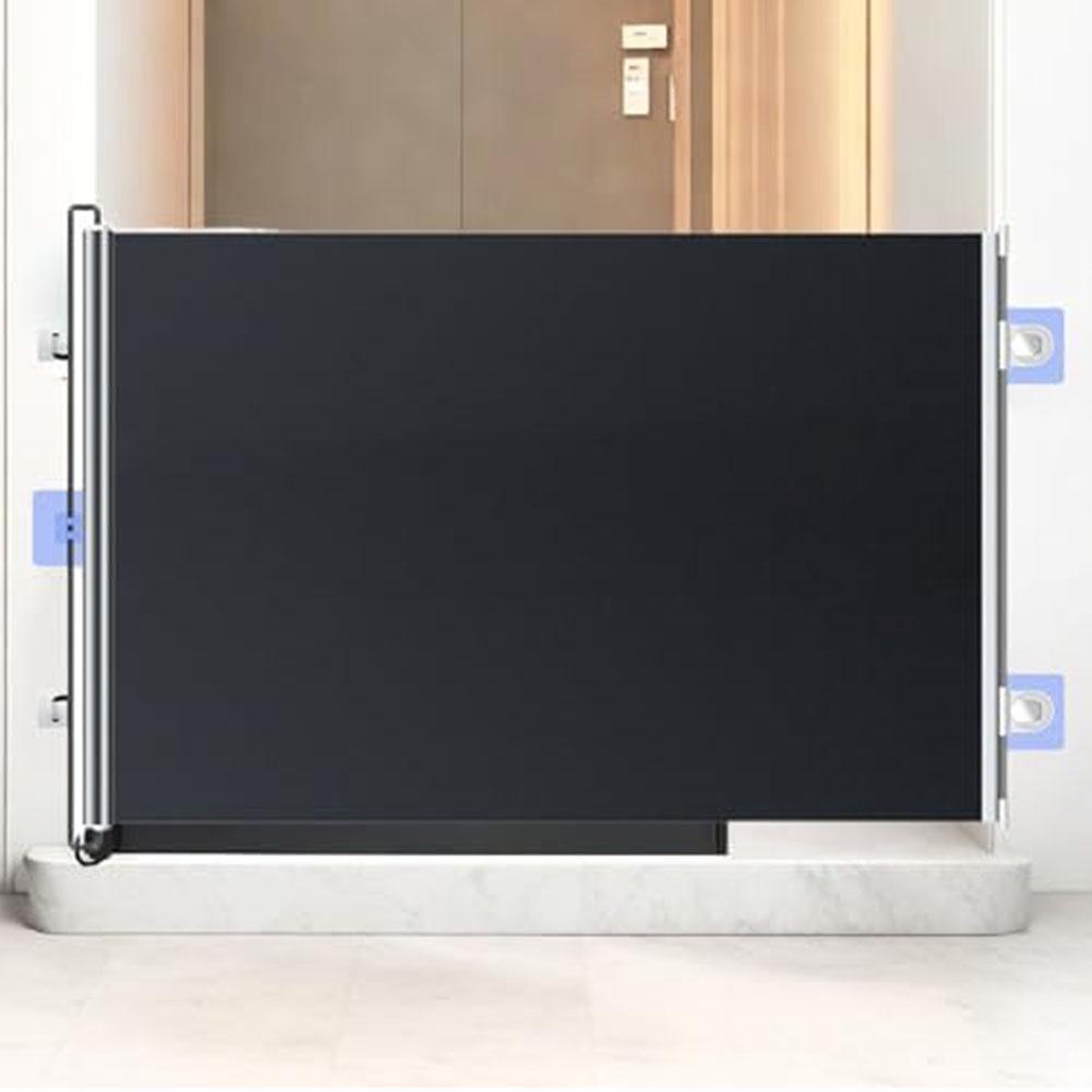 Adjustable Retractable Gate for Stairs and Doorways Lightweight Scratch Resistant Safety Barrier for Pets and Babies