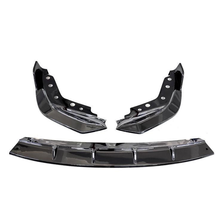 Compatible Body Kit for 20-22 BMW 3 Series G20: Front Lip, Rear Spoiler, Rear Wing, Corner Protectors.