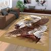 3D Eagle Pattern Carpet for Door Floor Mat Kitchen Rugs,Vintage Living Room Bedroom Bathroom Office Area Rugs Home Decoration