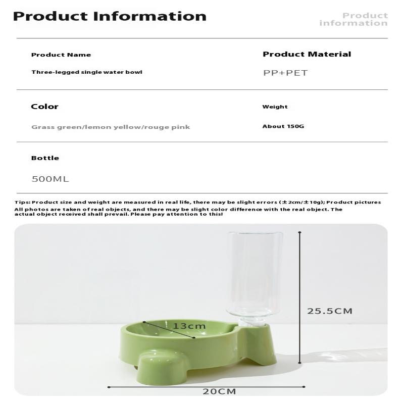 Pet Water Bottle Automatic Water Feeding For A Single Bowl Of Drinking Water Puppy Cat Drinking Bowl