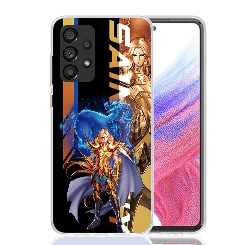 Anime Saint Seiya Case Phone Cover for Samsung Galaxy A17 A16 A15 A14 A13 A56 A55 A54 A53 A36 A35 A34 A33 A26 A25 A24 A23 A05S G