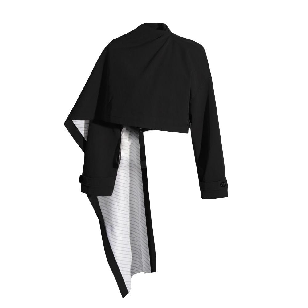 Women's 2025 Spring Cape-Style Blazer: Fashionable Long Sleeve Short Top