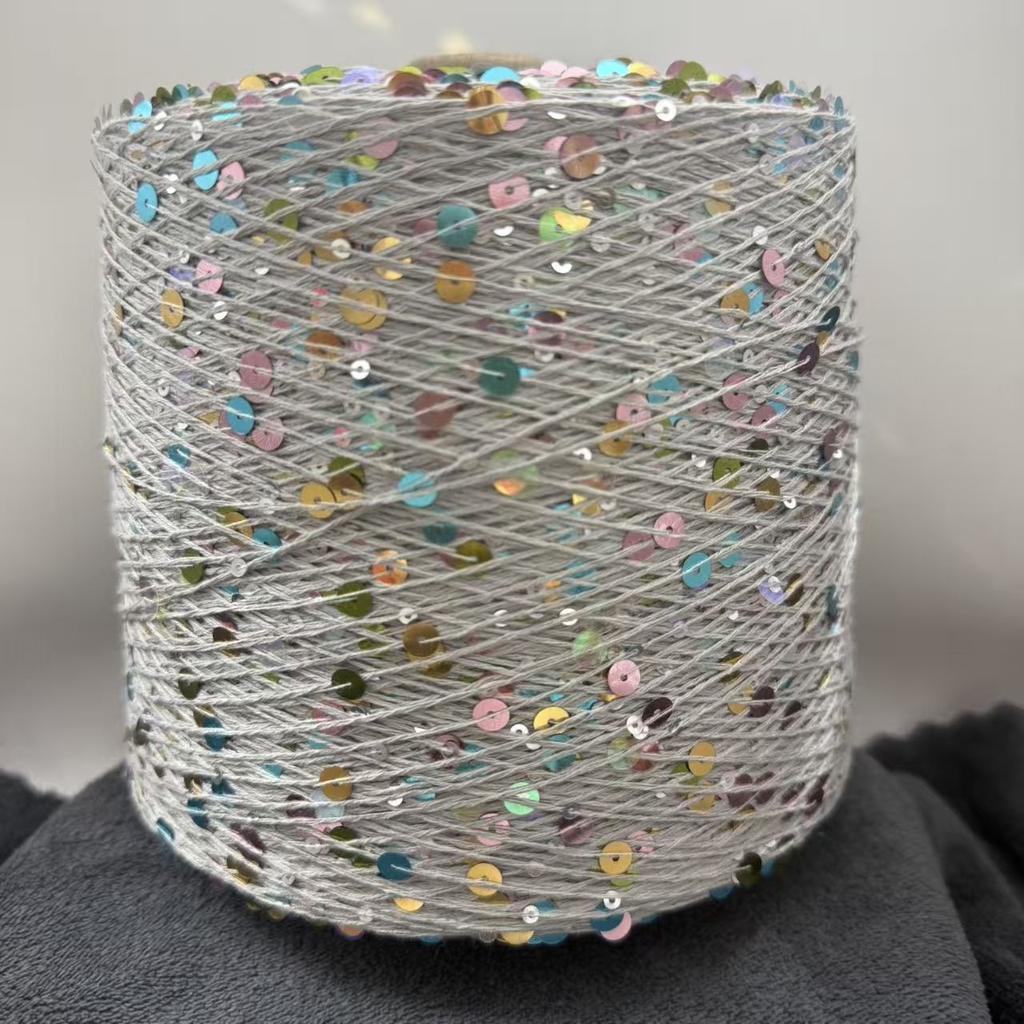 250g Handmade Size Sequin, Internet Famous BC Sequin Sweater, Same Style, Colored Yarn, Hundred Matching Thread, Yarn
