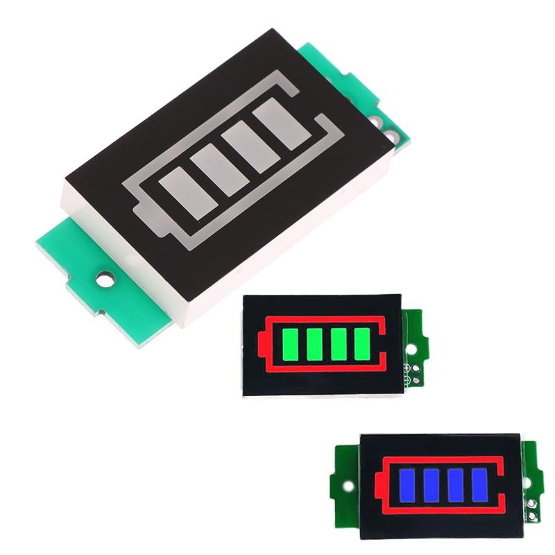 4.2V Display Electric Vehicle Battery Power Tester Li-Ion 1-8S 1S/2S/3S/4S Single 3.7V Lithium Battery Capacity Indicator Tester