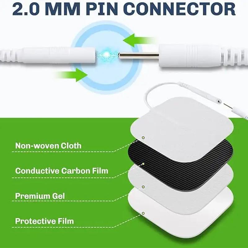 Tens Electrodes Pads Physiotherapy Accessories Non-woven Fabric Self Adhesive Replacement Patch for Tens Electric Body Massager