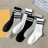 3 Pairs Breathable Sports Socks - Mid-Calf & Ankle Length, Moisture-Wicking, Black-White Stripes, Soft  for Gym, Running, Hiking