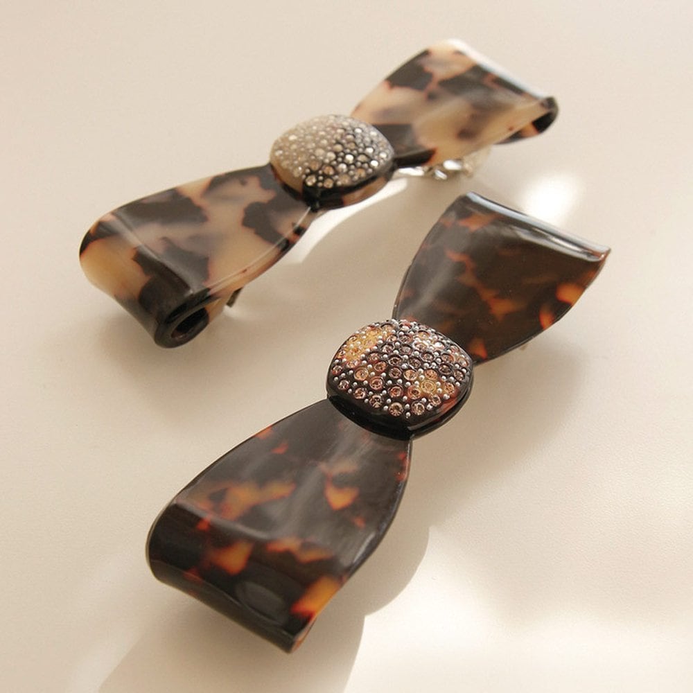 Jlauren French Ribbon Cubic Round Automatic Hairpin H0913