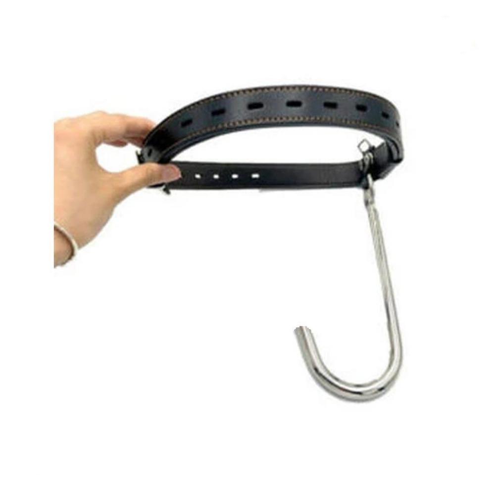 Female Bondage Harness Body Adjustable Leather Belt with Plug Hook Restraints Metal Butt Plug Sex Toy Body Harness