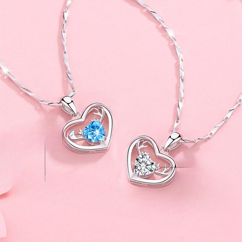 Yi Lu Has You Sterling Silver Necklace Female 999 Pure Silver Clavicle Chain