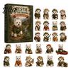 Surprise Mystery Gifts Ornament Set Calendar 24-Day Christmas Advent 2026 Dog Acrylic 2D Educational Holiday
