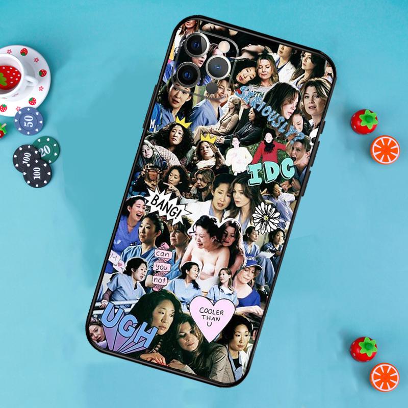 

Чехол для телефона с коллажем из сериала «Анатомия Грей» для iPhone 17 Air 16 15 14 13 12 11 Pro Max 12 13 mini 15 16 Plus 16e Чехол Funda iPhone 13 Pro