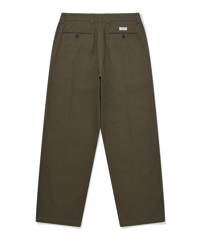 COVERNAT Chino Semi-Wide Pants Khaki