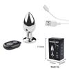 Wireless Remote Control Metal Vibration Butt Plug for Long-term Wear & Outdoor Fun