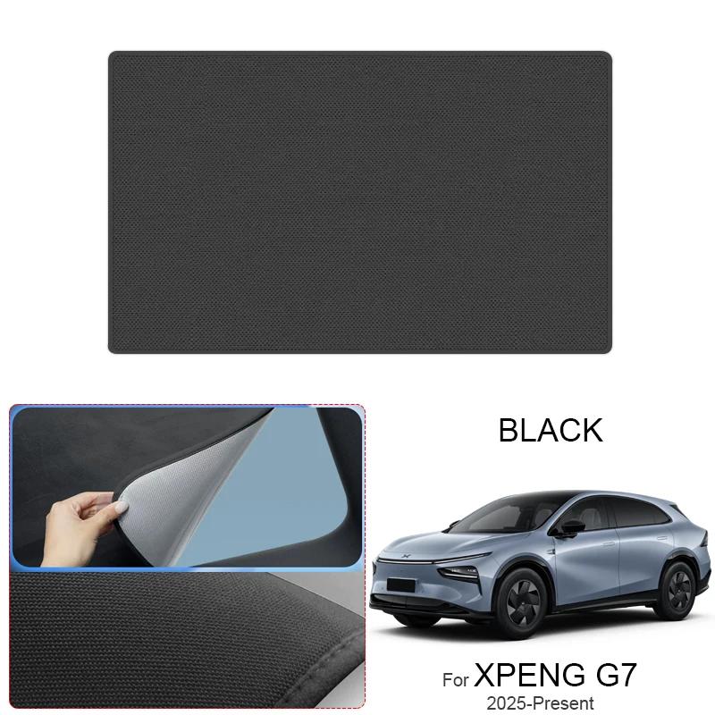 Car Suede Fabric Electrostatic Adsorption Sunroof Sunshade For XPENG G7 2025-Present Anti-UV Heat Insulation Skylight Accessory
