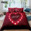 Home Living Luxury 3D Valentine Bedding Set Duvet Cover Set Pillowcase Kids Bedding Set Queen and King EU/US/AU/UK Size