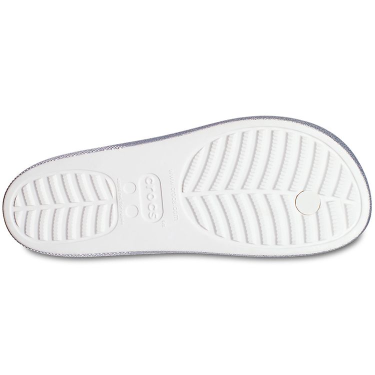 Crocs Klassieke Cloud Shine Anti-Schuur Flip-Flops Dames Schoenen Wit 207830-100